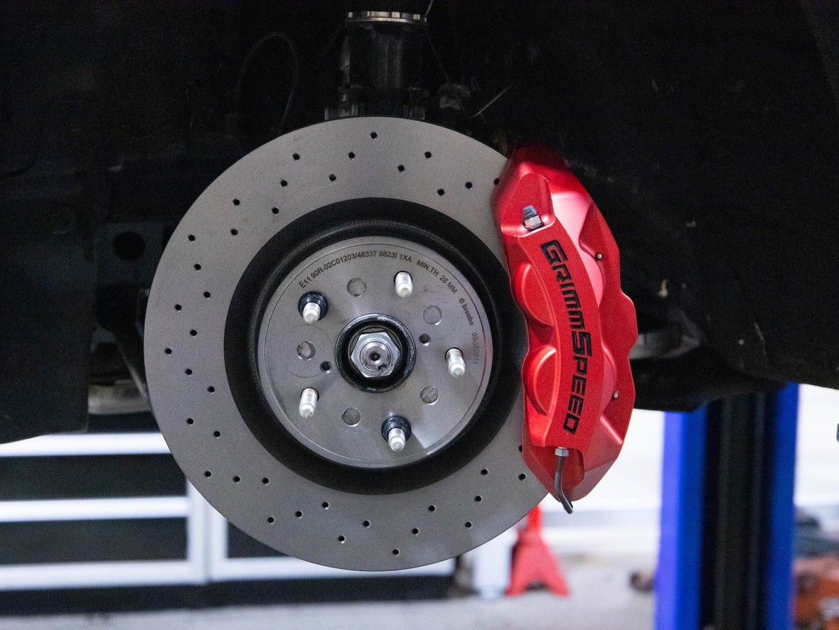 They’re Here: GrimmSpeed 4-Piston Brake Caliper Kits for Subaru Applications