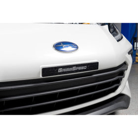 GrimmSpeed Front License Plate Delete - 2006-14 Subaru Impreza/WRX/STI, 2022+ Subaru BRZ, 2022+ Toyota GR86 - 0