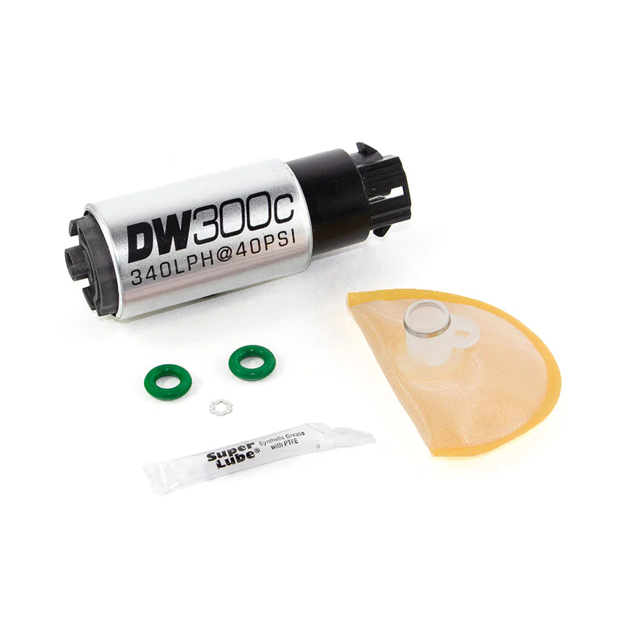 DeatschWerks DW300c Series Fuel Pump w/ Install Kit - 2004-14