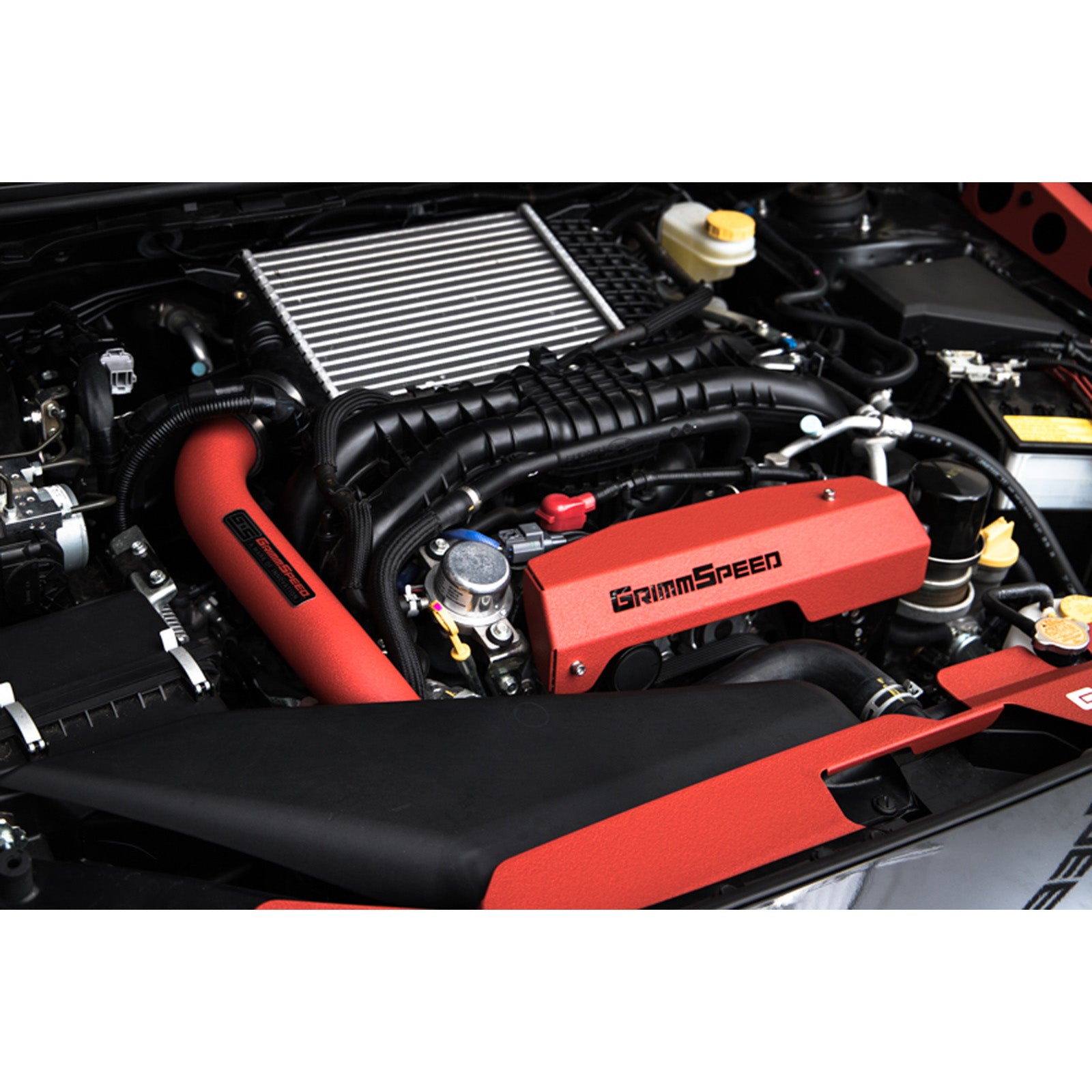 GrimmSpeed Charge Pipe Kit - Red - 2015-21 Subaru WRX