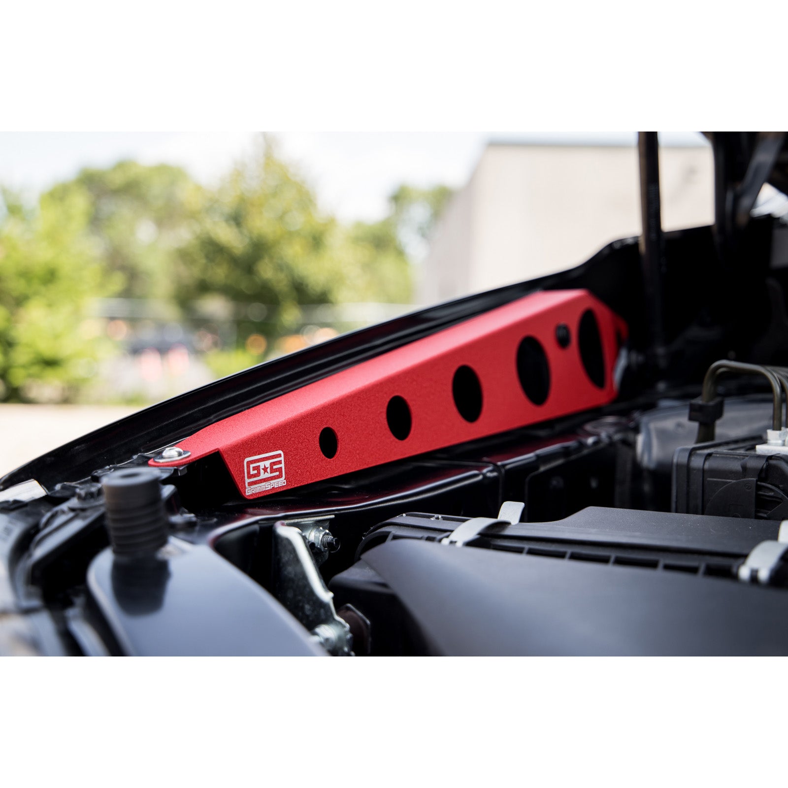 GrimmSpeed Fender Shrouds - Red - 2015-21 Subaru WRX/STI - 0