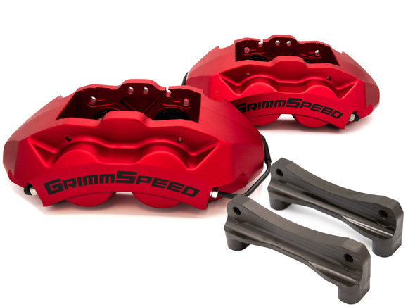 GrimmSpeed 4-Piston Brake Caliper Kit For 02-21 WRX/STI (326mm Rotor)