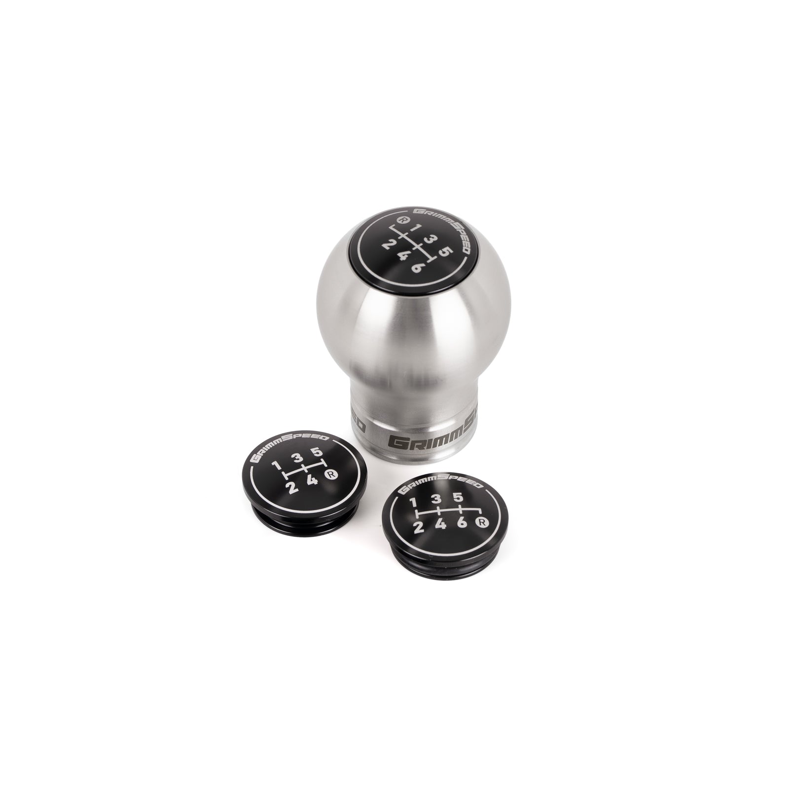 gear selector knob GrimmSpeed 1.1007.1.SS - Swap-Top Weighted Bulb Shift Knob