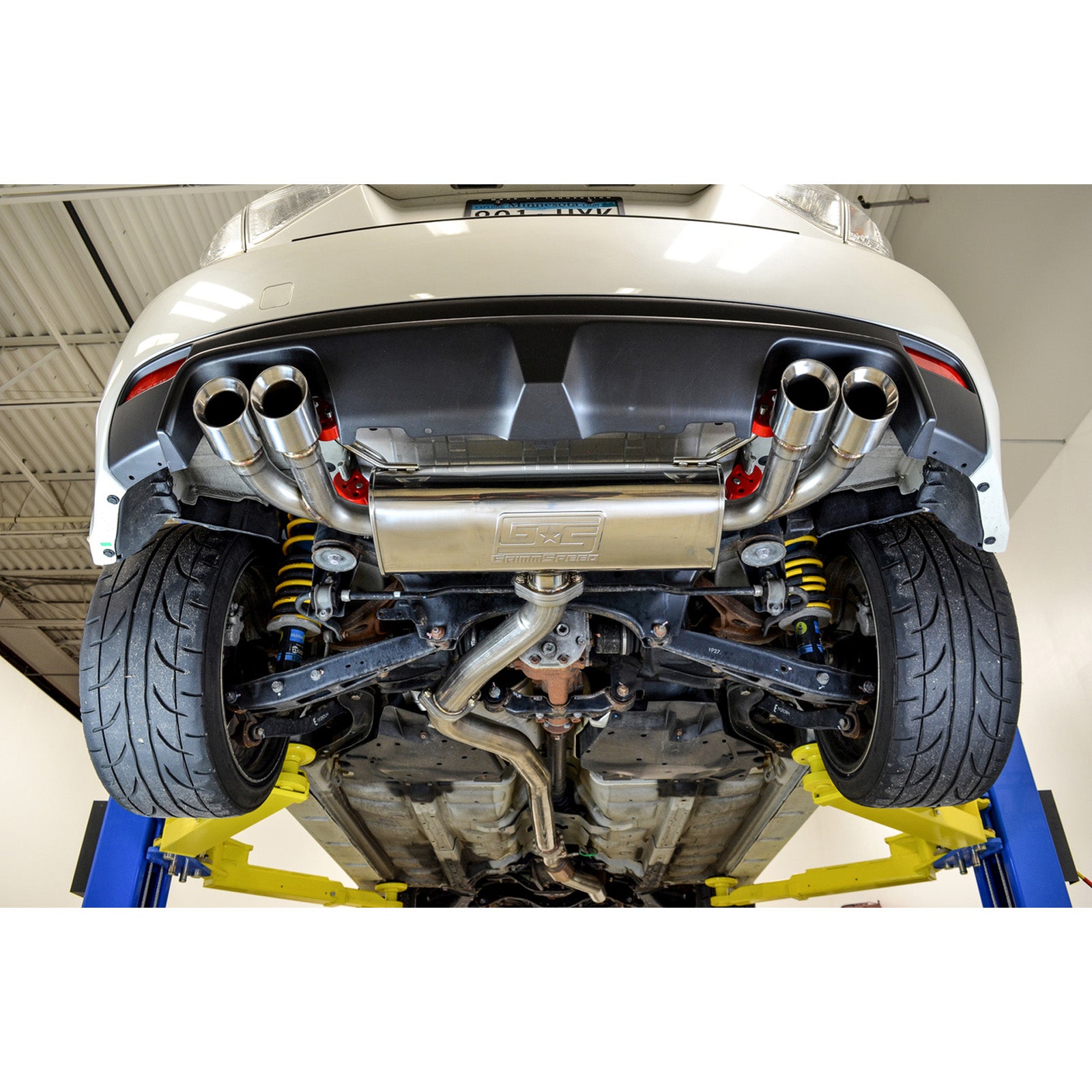 GrimmSpeed Catback Exhaust System - Resonated - 2011-14 Subaru WRX, 2008-14 STI Hatchback
