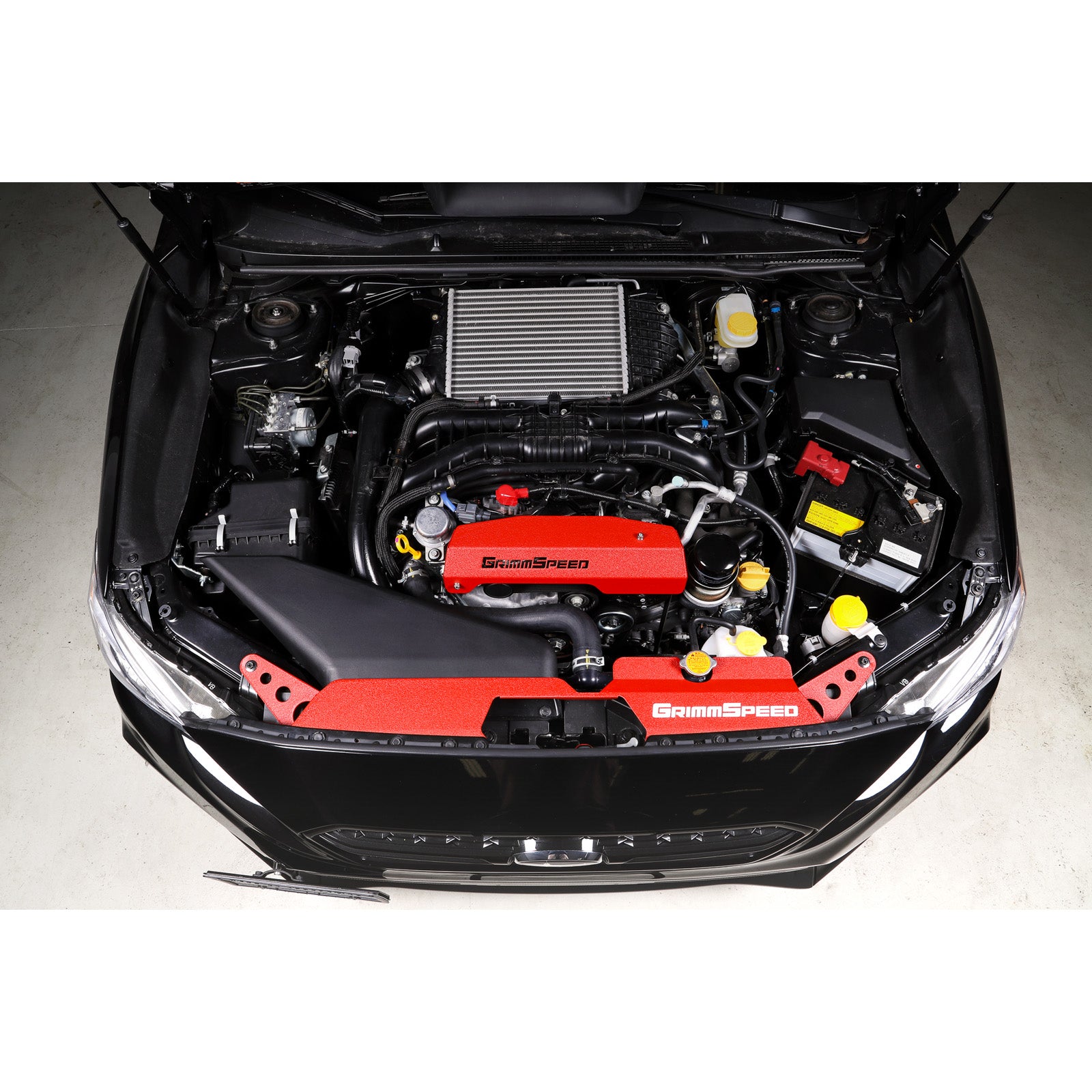 GrimmSpeed Radiator Shroud - Red - 2015-21 Subaru WRX, 2015-21 Subaru STI