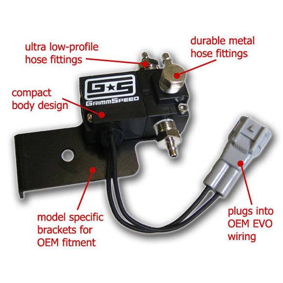 GrimmSpeed 3-Port Electronic Boost Control Solenoid - Mitsubishi Evo 8/9