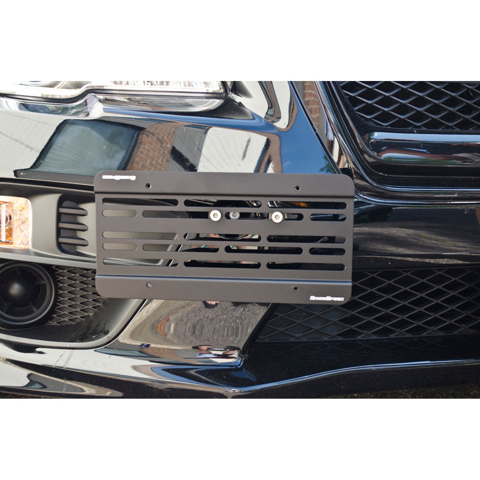 GrimmSpeed License Plate Relocation Kit - 2015-17 Subaru WRX/STI, 2012-16 Impreza/Crosstrek