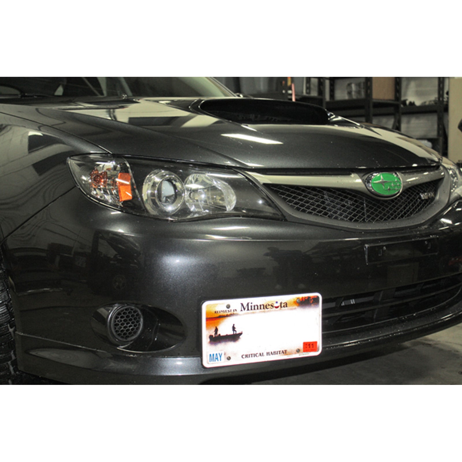 GrimmSpeed License Plate Relocation Kit - 2008-14 Subaru WRX/STI