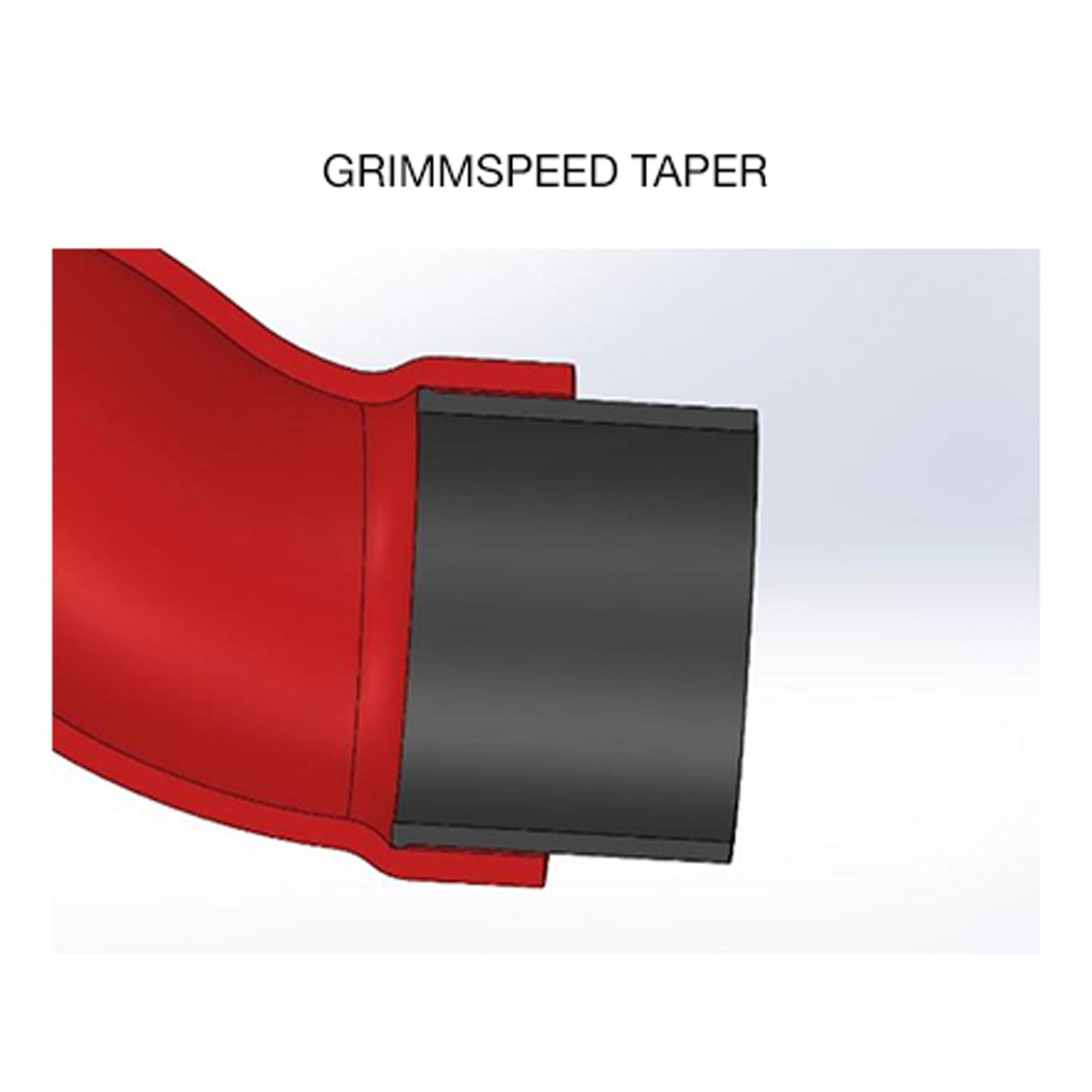 GrimmSpeed Post-MAF Hose Kit - Red - 2015-17 Subaru STI w/ OEM Sounds Generator Tube