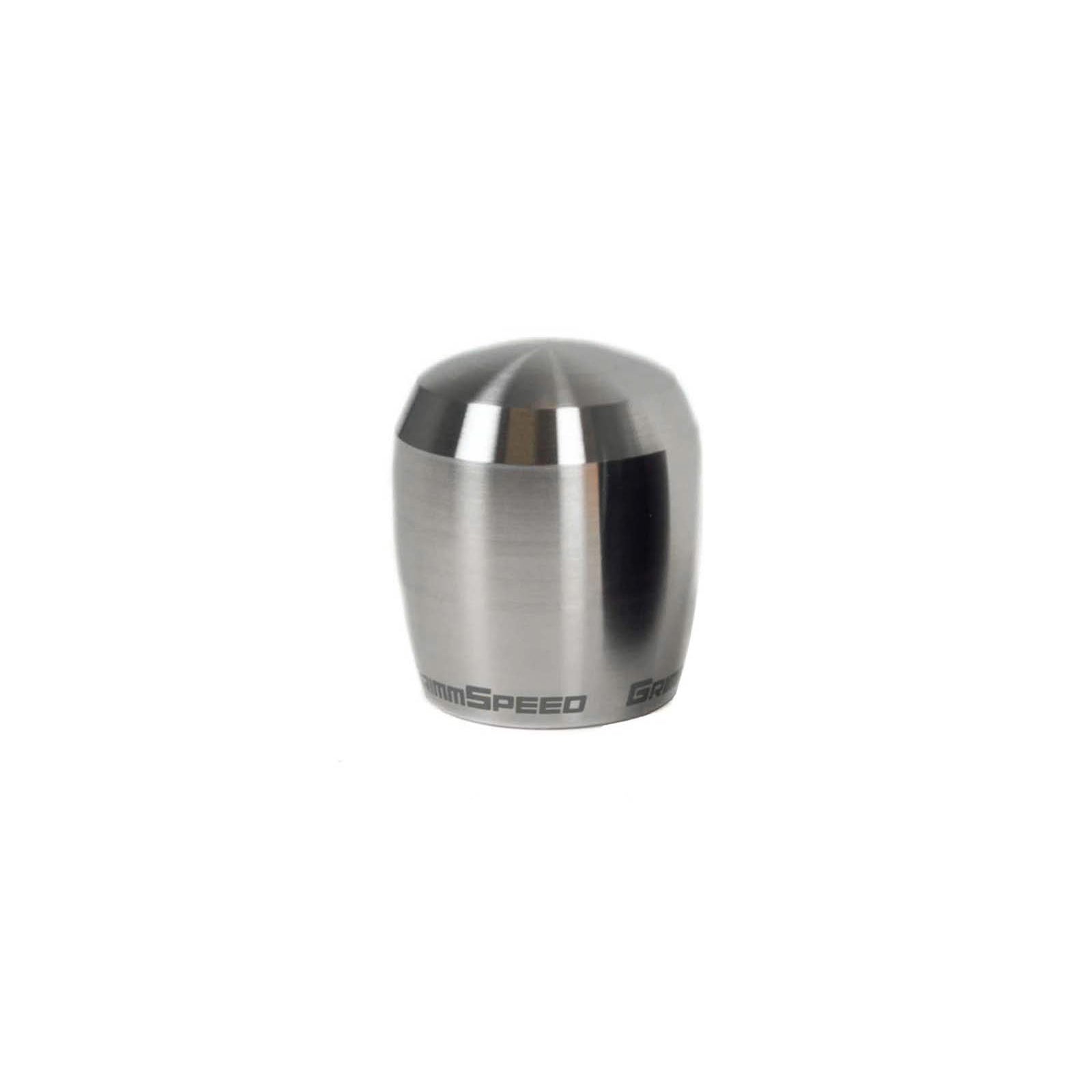 Grimmspeed Stubby Shift Knob - Raw Stainless Steel - Universal