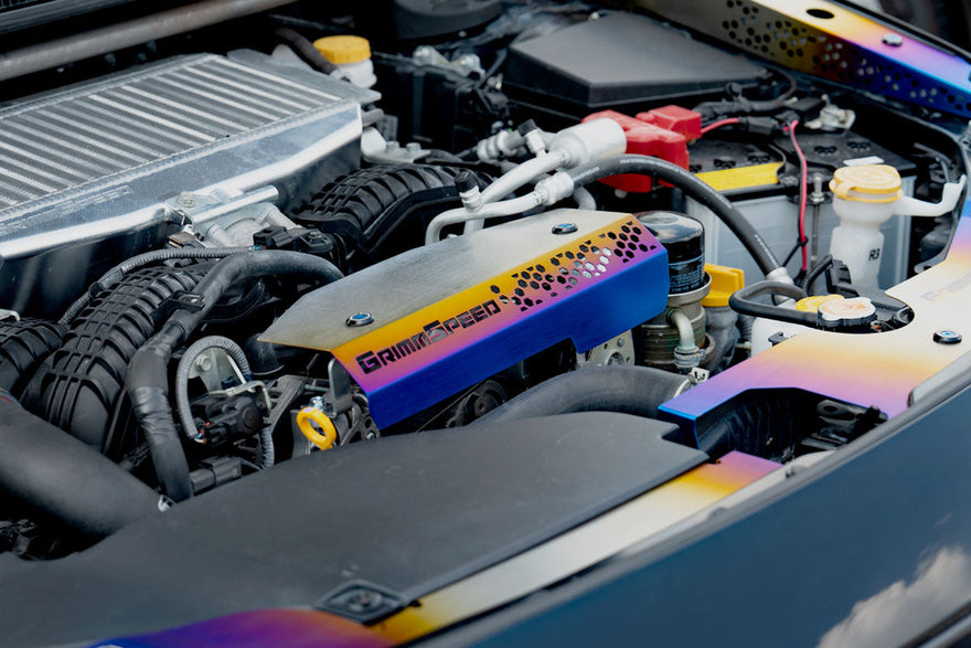 Add Style To Your Engine Bay with GrimmSpeed’s Titanium Series