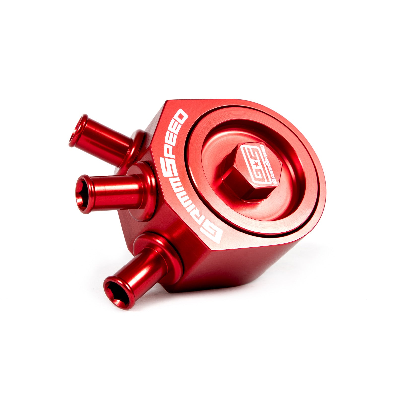 GrimmSpeed Air/Oil Separator - Red - 2002-07 Subaru WRX, 2004-21 Subaru STI