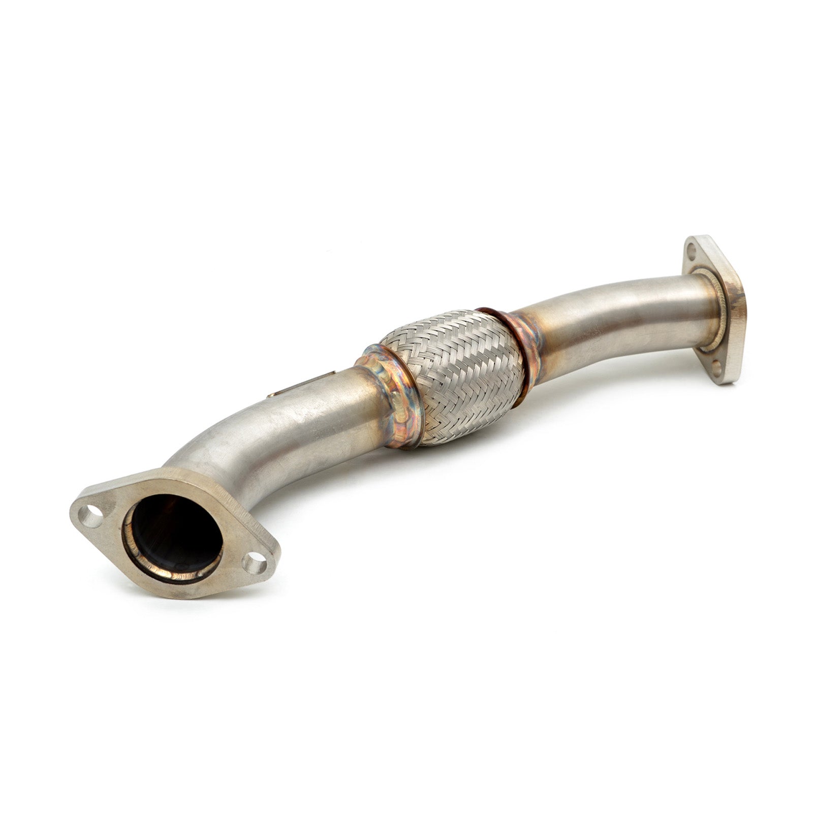 GrimmSpeed HiFlow Exhaust Manifold Crosspipe - Raw Stainless Steel - 2004-21 Subaru STI, 2002-05 Subaru WRX, 2008-14 Subaru WRX