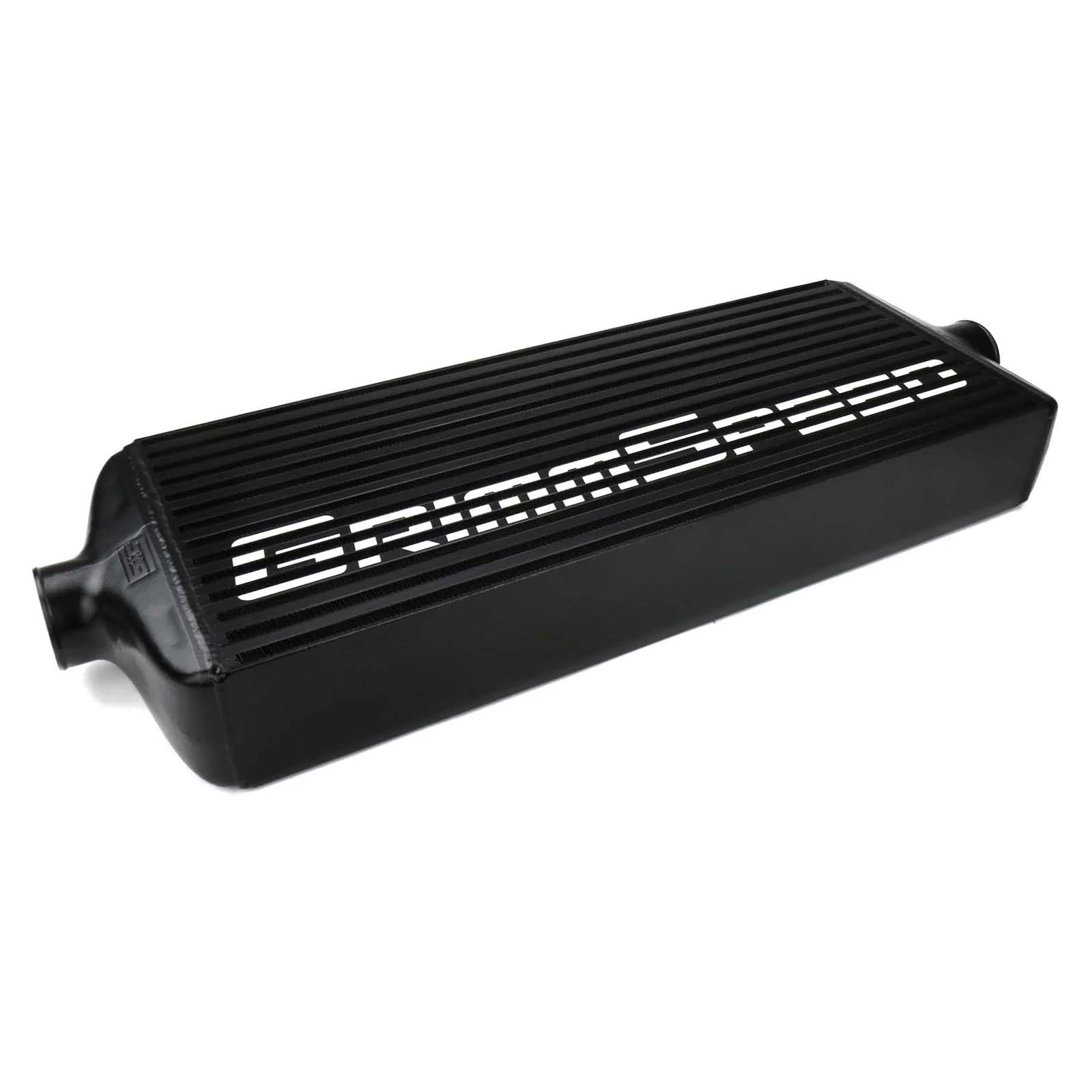 GrimmSpeed Front Mount Intercooler Kit - Black Core with Red Piping - 2008-14 Subaru STI