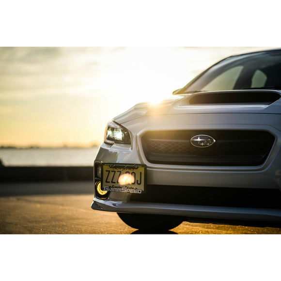 GrimmSpeed License Plate Relocation Kit - 2015-17 Subaru WRX/STI, 2012-16 Impreza/Crosstrek
