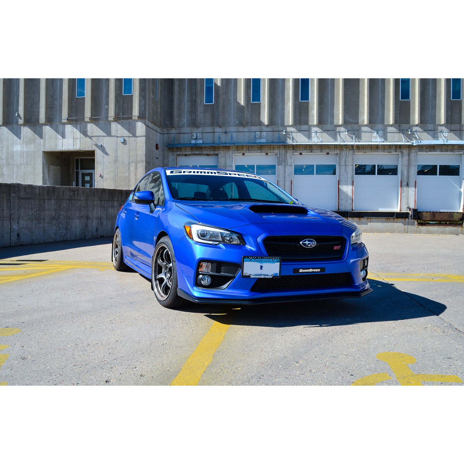 GrimmSpeed Front License Plate Delete - 2015-21 Subaru WRX/STI