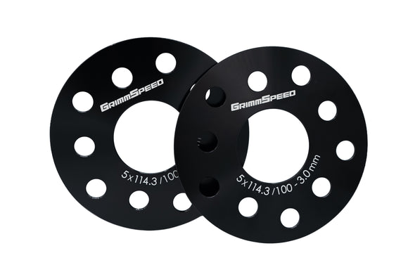GrimmSpeed 5x100 and 5x114.3 3mm Wheel Spacer (Pair)