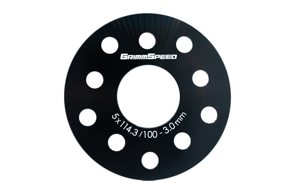 GrimmSpeed 5x100 and 5x114.3 3mm Wheel Spacer (Pair)