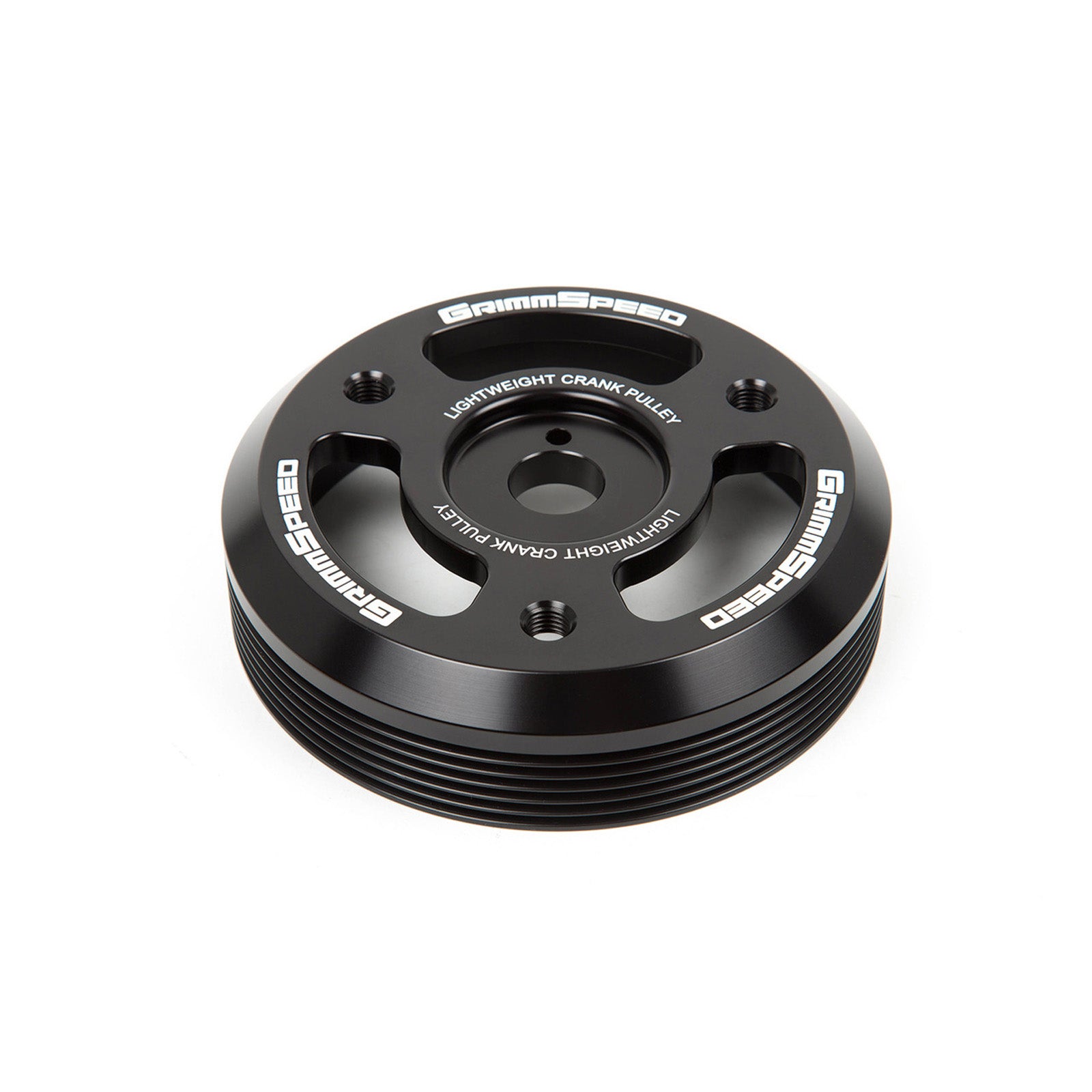 GrimmSpeed Lightweight Crank Pulley - Black - 2015-21 Subaru WRX, 2013