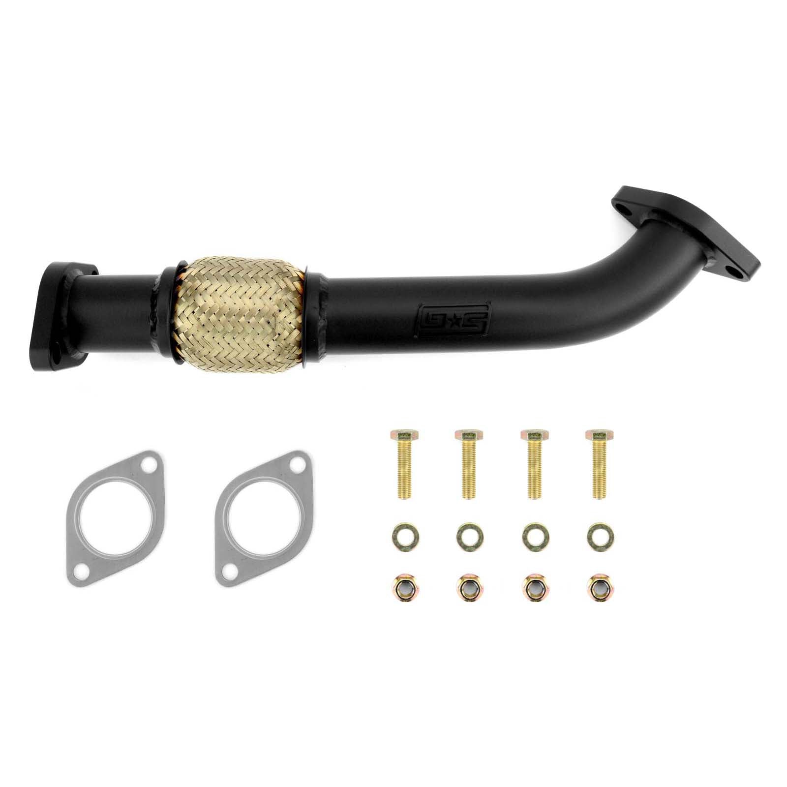 GrimmSpeed HiFlow Exhaust Manifold Crosspipe - Black Thermal Coated -