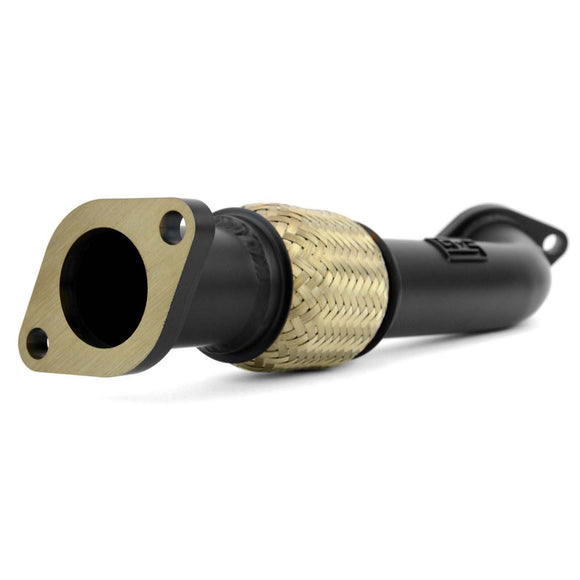 GrimmSpeed HiFlow Exhaust Manifold Crosspipe - Black Thermal Coated - 2006-07 Subaru WRX, 2004-08 Subaru Forester XT