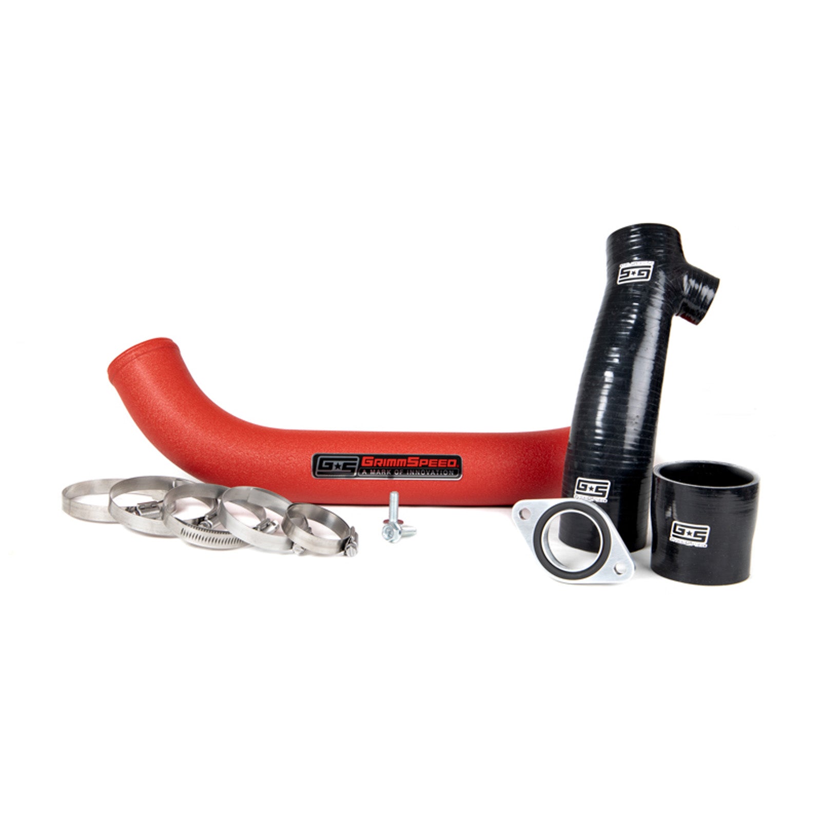 GrimmSpeed Charge Pipe Kit - Red - 2015-21 Subaru WRX