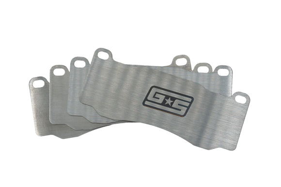 GrimmSpeed Titanium Front Brake Shim Set – 2018–2021 Subaru STI (6-Piston Brembo)
