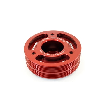 GrimmSpeed Lightweight Crank Pulley - Red - Subaru EJ Engines - 0