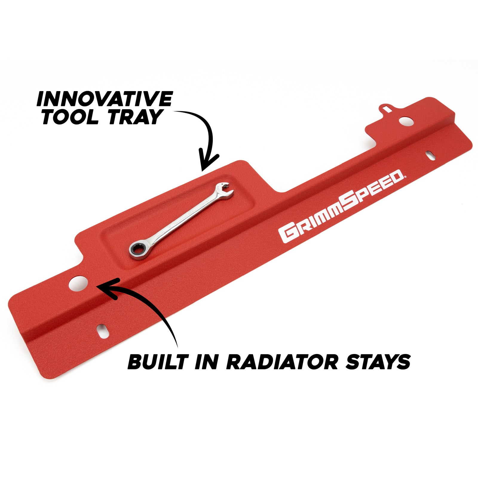 GrimmSpeed Radiator Shroud w/ Tool Tray - 2002-07 Subaru Impreza