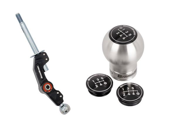 GrimmSpeed Short Shifter and Swap-Top Weighted Shift Knob Kit - Bulb Bundle