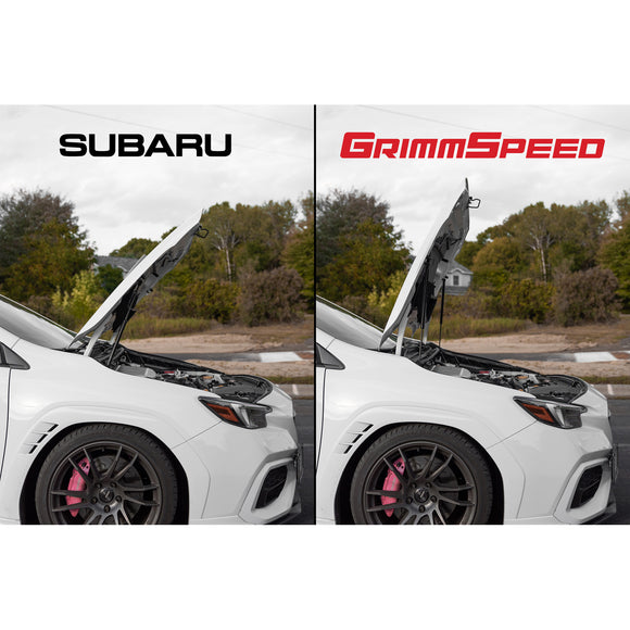 GrimmSpeed High-Lift Hood Struts - 2015+ Subaru WRX, 2015-21 Subaru STI