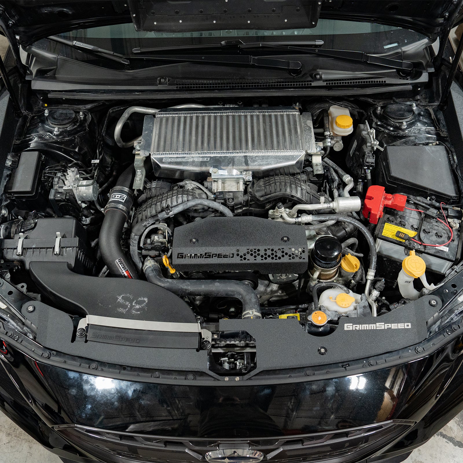 GrimmSpeed プーリーカバー 黒　スバルWRX VAB/GRB/GVB GrimmSpeed Subaru WRX Pully Cover - 2015-2021 - JM Automotive