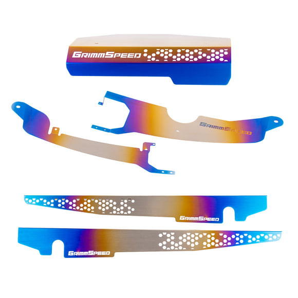 GrimmSpeed Titanium Engine Bay Dress Up Bundle - 2022+ Subaru WRX