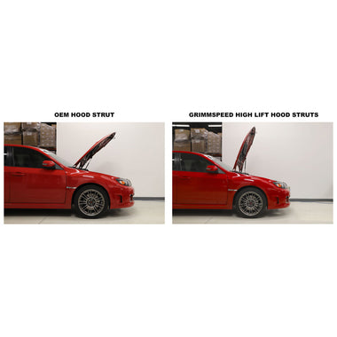 GrimmSpeed High-Lift Hood Struts - 2008-14 Subaru WRX/STI - 0