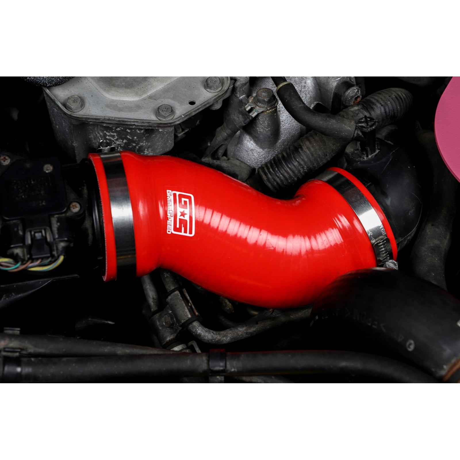 GrimmSpeed Post-MAF Hose Kit - Red - 2002-07 Subaru WRX, 2004-07 Subaru STI