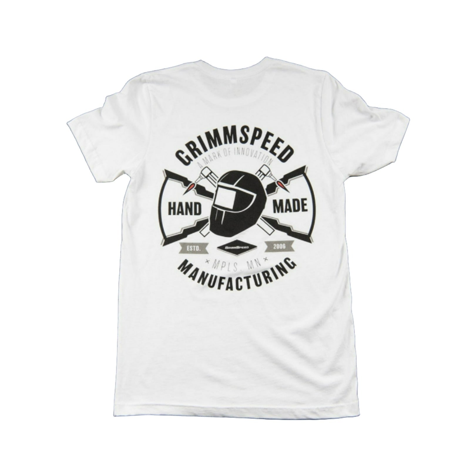 GrimmSpeed MFG "Hand-Made" T-Shirt Fitted - White