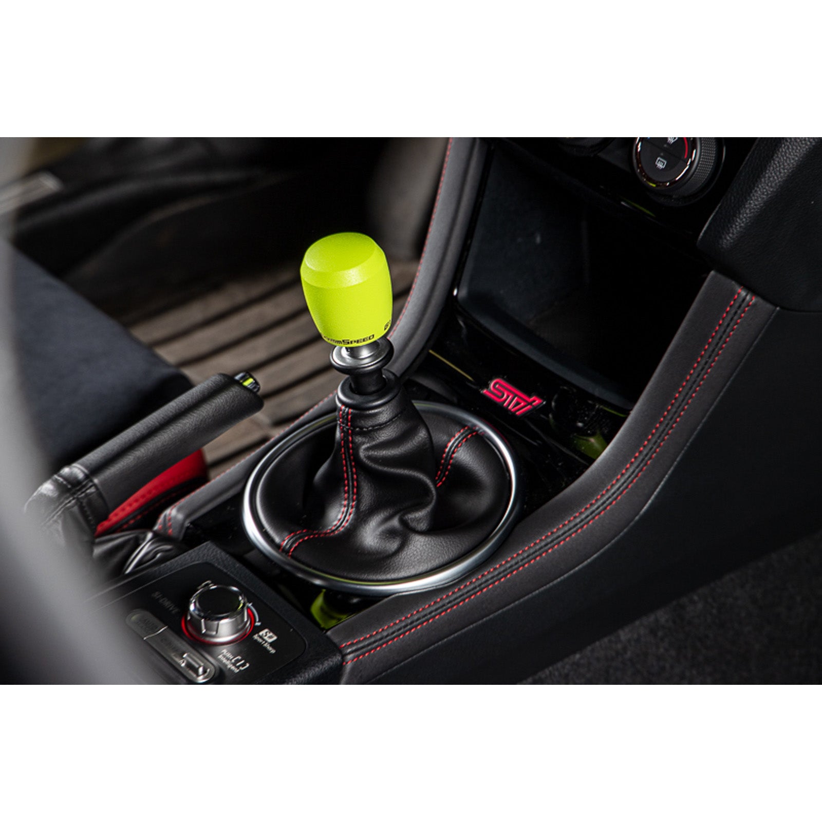 Grimmspeed Stubby Shift Knob - Neon Green - Universal