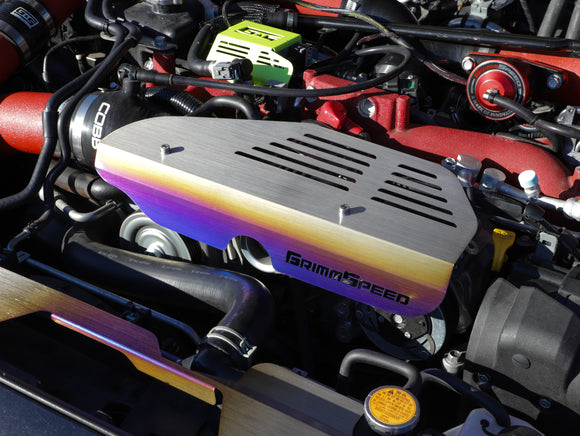 GrimmSpeed Titanium Alternator Shroud 2002–2014 WRX/2004–2021 STI (EJ Engines)