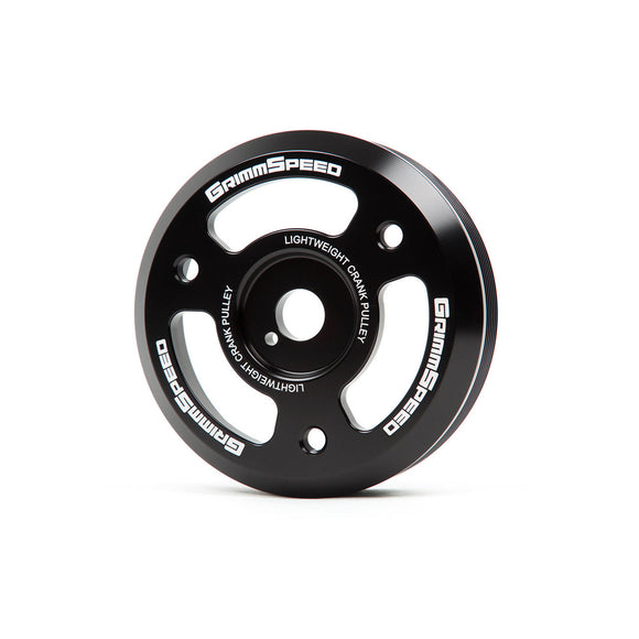 GrimmSpeed Lightweight Crank Pulley - Black - 2015-21 Subaru WRX, 2013-21 Subaru BRZ