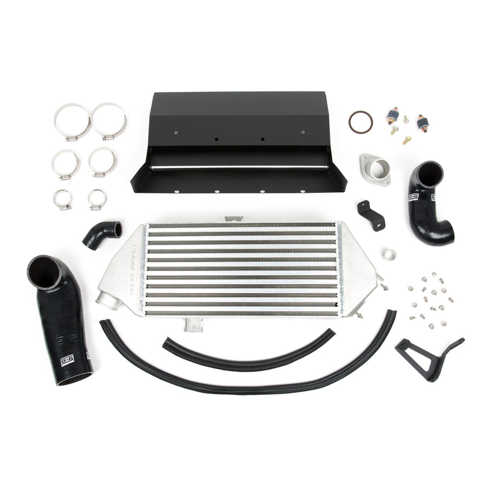 GrimmSpeed Top Mount Intercooler Kit - Raw - 2008-14 Subaru WRX - 0